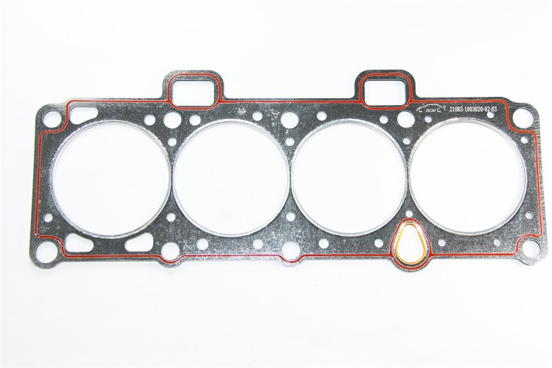 Прокладка ГБЦ ВАЗ 21083 (d=82 мм) с герм. под ГБО металл (БЦМ) 21083-1003020-02-03