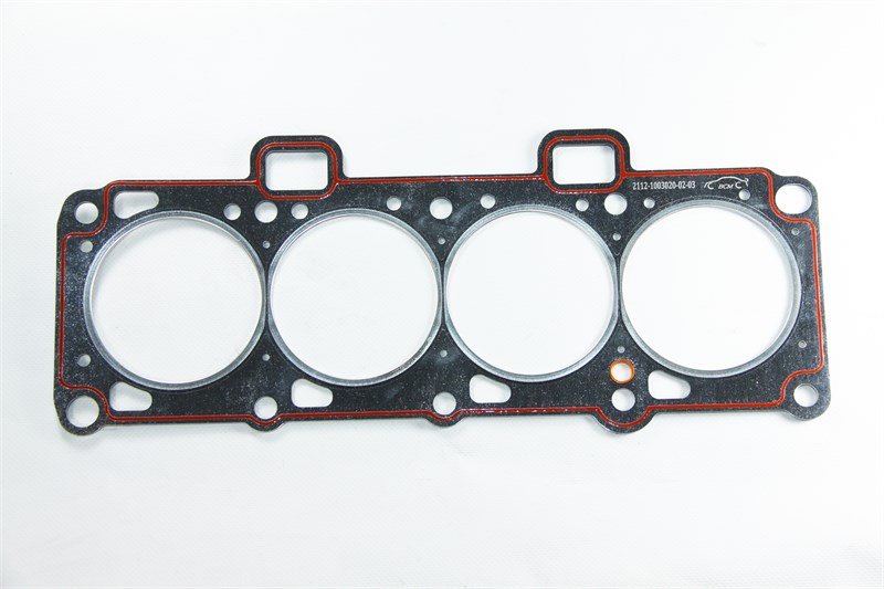 Прокладка ГБЦ ВАЗ 2112 (d=82 мм) с герм. 16кл. под ГБО металл (БЦМ) 2112-1003020-02-03