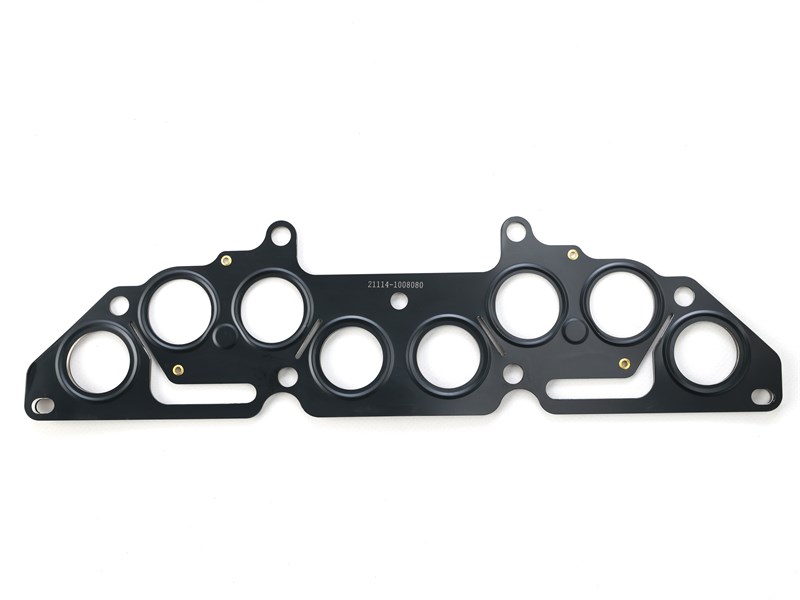 Прокладка коллектора ВАЗ 21083, 2111, 21114, 2170, Приора, Калина дв. 1,6 л. 8кл. (выпускного) металл. 4-х слойный эконом (Ярославль) 21114-1008080-04-АМТ (4сл)