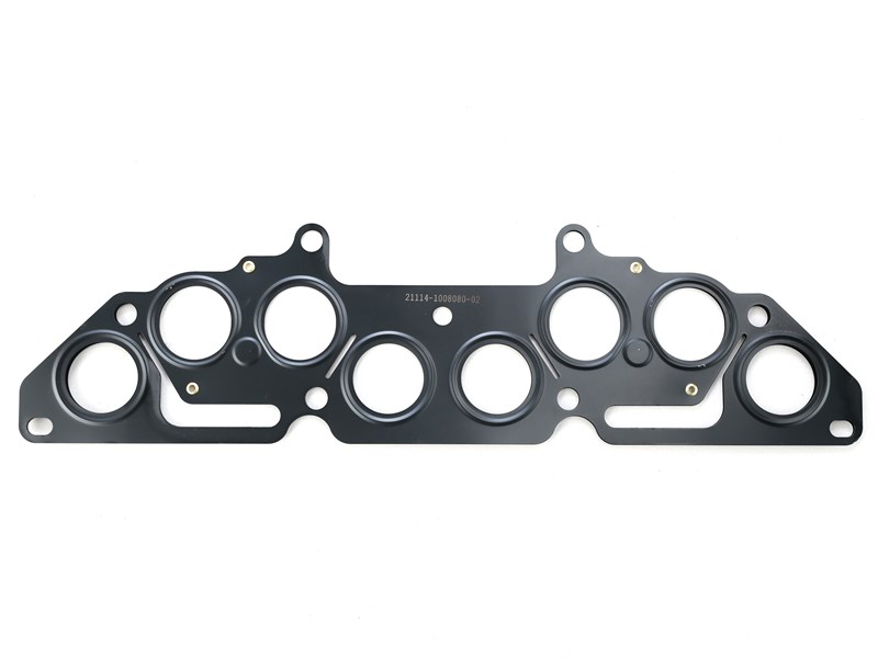 Прокладка коллектора ВАЗ 21083, 2111, 21114, 2170, Приора, Калина дв. 1,6 л. 8кл. (выпускного) металл. 2-х слойный эконом (Ярославль) 21114-1008080-02-АМТ (2сл)