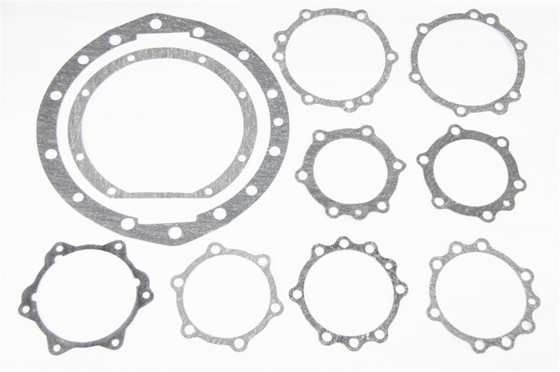 Набор прокладок редуктора заднего, среднего, переднего моста УРАЛ 4320 нов. обр. (7 наим., редуктор:15 отв.) паронит 0,6мм. (Состав: 4320/375-2402001-6Н, 55571-2402142) (Москва) ( ОЕ 04-06-211 ) 4320-2402001-7Н (04-06-211)