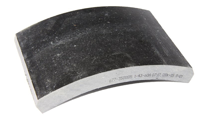 Накладка тормозная а/м ИКАРУС, ЛИАЗ простая (не сверлённая/не шлифованная/ширина 140мм) Тамбов АТИ 677-3501105