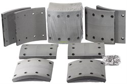 Рем. комплект тормозных накладок а/м НЕФАЗ-9693,93341,9509 (Сверл./расточен./с заклёпками/ширина 200мм./ к-т 8 шт.) 9693-3501105