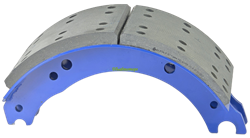 Колодка барабанного тормоза КАМАЗ, полуприцепа СЗАП 93271 (ось L1, 12т) АККОР А3830