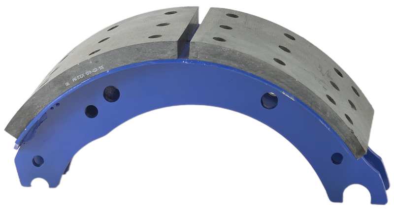 Колодка барабанного тормоза КАМАЗ, полуприцепа СЗАП 8357 (ось L1, 8т / 900.000.2400.132 ) АККОР A0850