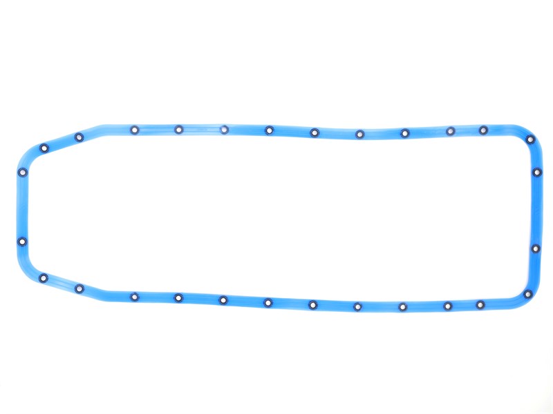 Прокладка поддона маслянного картера КАМАЗ синий силикон с металическими шайбами ПРЕМИУМ (ПТП64) 740-1009040-5