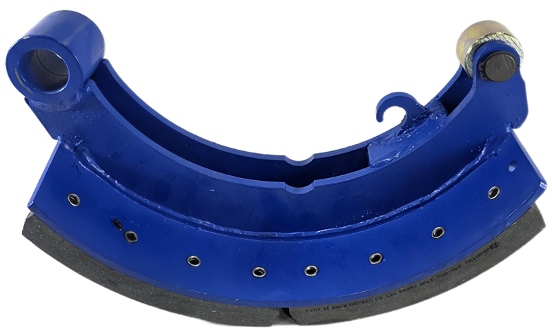 Колодка барабанного тормоза а/м КАМАЗ-5460, 6522, 6520, Нефаз 5297 на средний и задний мост МАДАРА (нижняя/сварная ширина 180 мм.) АККОР 16340-006-7456