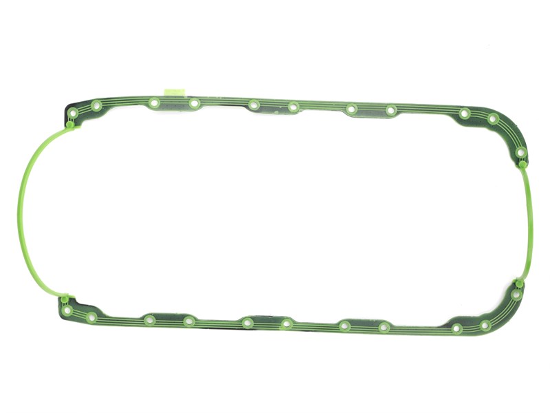 Прокладка поддона маслянного картера ММЗ Д-240,245 а/м ЗИЛ-5301,МТЗ (цельная) зеленый силикон с каркасом (ПТП64) 50-1401063-59-65