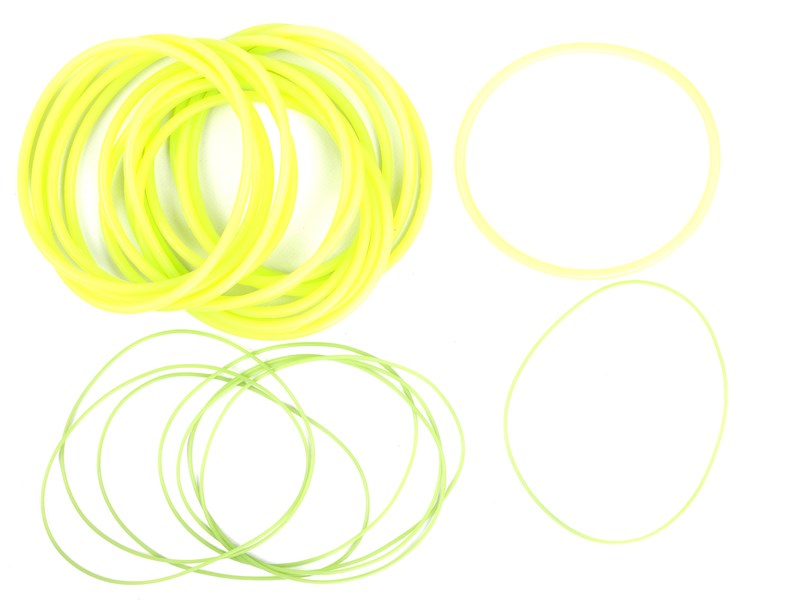 РК Колец на восемь гильз (2 наим. 24 поз.) а/м КАМАЗ зеленый силикон  "ПолиуретанДеталь" 740-1002024/31