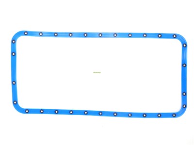 Прокладка поддона маслянного картера ЯМЗ 236 синий силикон с шайбами ПРЕМИУМ (ПТП64) 236-1009040-4