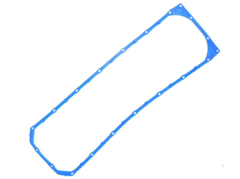 Прокладка поддона маслянного картера ЯМЗ 650 зеленый силикон с шайбами (ПТП64) 650-1009040