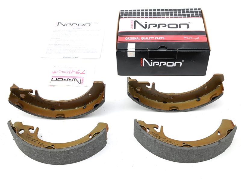 Колодка барабанного тормоза а/м ВАЗ 2108-21099, 2110-2115  (к-т 4 шт.) задние (2108-3502090) NIPPON  ABS1701
