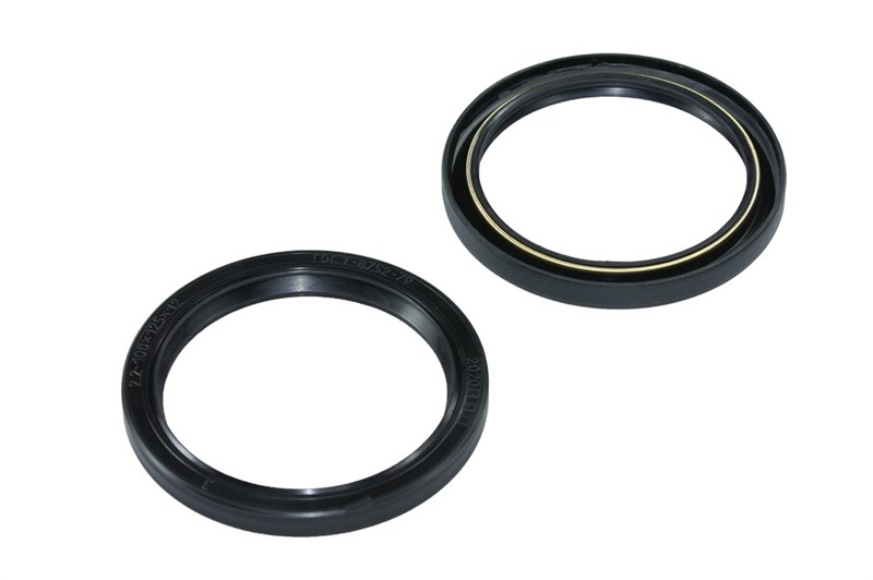 Сальник 100x125x12-2,2 коленвала МТЗ, КАМАЗ,ЧТЗ (чёрный с пружиной/NBR/простой) ГОСТ 8752-79 Балаково 2.2-100х125х12