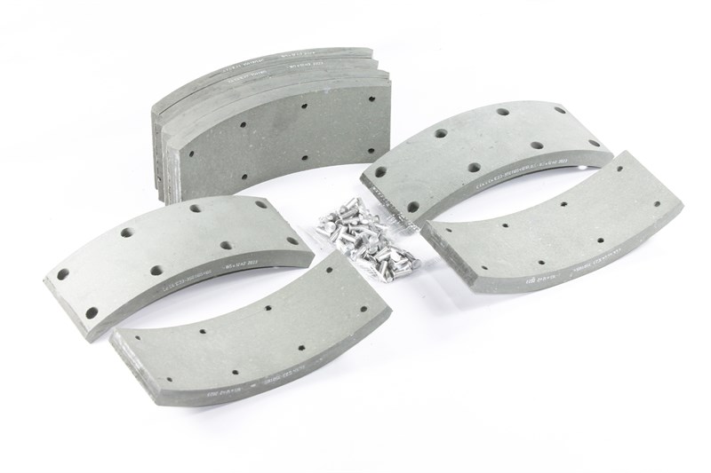 Рем. комплект тормозных накладок а/м Садко NEXT (Сверл./серая/с заклёпками/ к-т 8 шт.) (колодка:C41C23-3501090) RUATI RU-С41С23-3501105