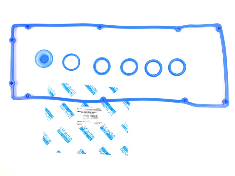 Ремкомплект  клапанной крышки,409 Евро4 силикон син. 10 отвер (из 7 шт) Балаково 40924 РКК-евр.4.с.б.