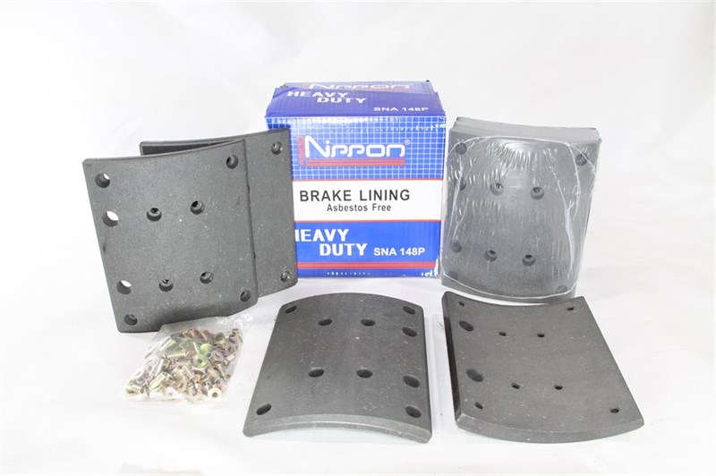 Рем. комплект тормозных накладок а/м МАЗ-101, 5440, КАМАЗ-6580, SHAANXI X3000 задняя ось (Сверлён./расточенные/с заклёпками (пустотелые)/ширина 220мм./ к-т 8 шт./ повышенный ресурс при высокой нагрузке и перегрузке, конвейерное качество ОЕМ/ для барабонов ABL 2009 HD-01