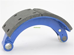 Колодка барабанного тормоза а/м КАМАЗ Компас 12 мост JAC N120 (OE: 3501B247-185WBS/ передняя/ нижняя/ сварная) (1шт.) АККОР 163501B247-185WBS