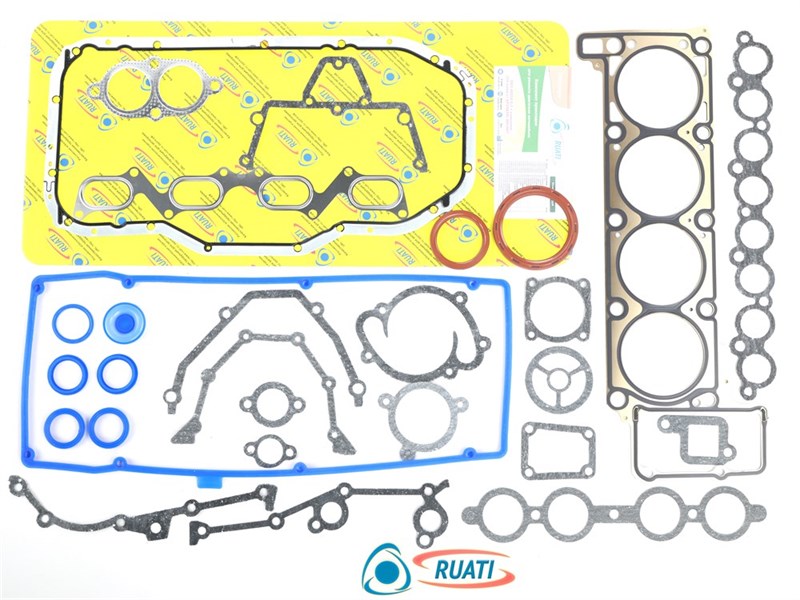 Комплект прокладок двигателя ЗМЗ-405, 409 Евро 3 полный для а/м ГАЗ, УАЗ (металическая ГБЦ,силикон, паронит, сальники коленвала,  40524-3906022-03, 040624-3906022-00, 040624-3906022-10) ОПТИМА RUATI RN1007