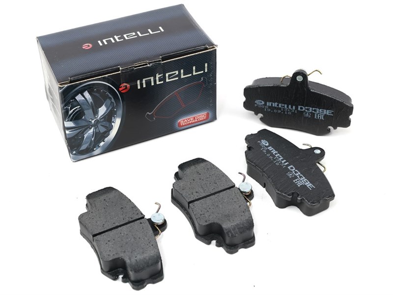 Колодка дискового тормоза а/м LADA LARGUS/RENAULT LOGAN передние (к-т 4 шт./8кл.) (Д339Е) INTELLI Д339Е