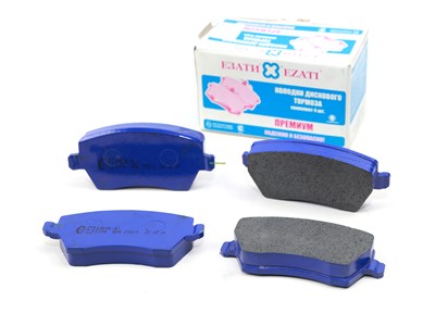 Колодка дискового тормоза передние а/м ВАЗ 16 клап. LADA Largus, Vesta, Vesta SW, Nissan Note, Ниссан Ноут, Terrano Террано, Renault Duster, Рено Дастер, Kaptur Каптюр (к-т 4шт., WVA 23973, 410608481R, ADB 0984) ЕзАТИ Е 204 / WVA 23973