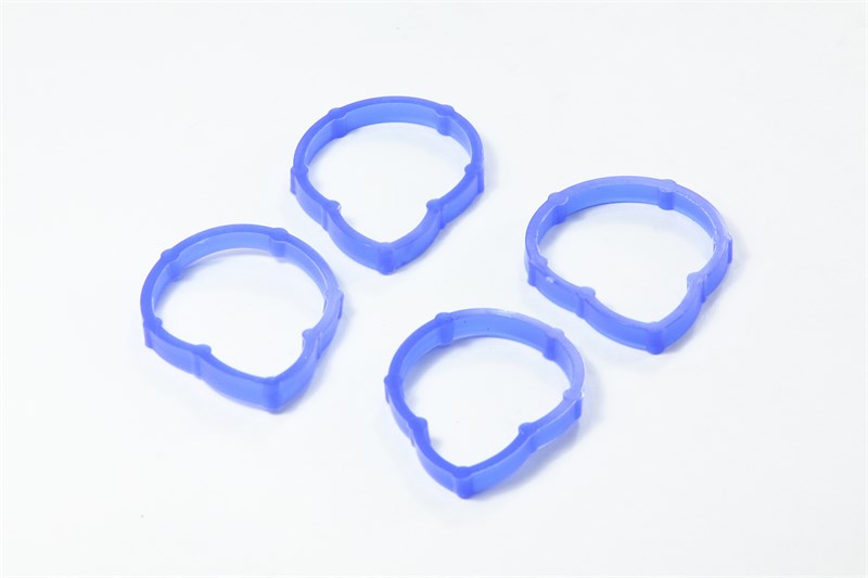 Прокладка коллектора Лада-Ларгус, Logan, Sandero 8 кл. (впускной) комплект, синий силикон (ПТП64) 7701471932