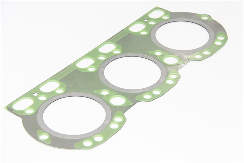 Прокладка ГБЦ ЯМЗ 236НЕ, БЕ, 6562.1 н/о а/м МАЗ метал.,общая ГБЦ, зелёный силикон (ПТП64) 236Д-1003212-А