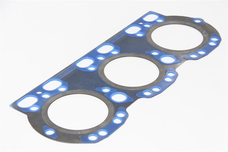 Прокладка ГБЦ ЯМЗ 236НЕ, БЕ, 6562.1 н/о а/м МАЗ метал.,общая ГБЦ, синий силикон (ПТП64) 236Д-1003212-А-1