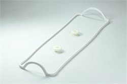 Прокладка клапанной крышки с уплотнительными втулками ВАЗ 2108-21099,2110, Калина, Гранта силикон (белый) (Балаково) 2108-1003270/77-01