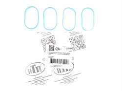 Прокладка коллектора Лада-Ларгус, Logan, Sandero 16 кл. (впускной) комплект 5 шт., силикон (ПТП64) 8200052311/312