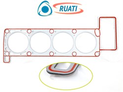 Прокладка ГБЦ ЗМЗ-405, 409 с герм. облицованная металлом под ГБО (RUATI) 405-1003020-01RN (облиц.)