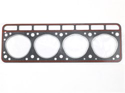 Прокладка ГБЦ ЗМЗ-4021 а/м ГАЗ с герм. круглые отверстия на вод. рубашке, эконом, ОЕ 4021-1003020 (Ярославль) 4021-1003020-AMT (круглая)