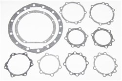 Набор прокладок редуктора заднего, среднего, переднего моста УРАЛ 4320 нов. обр. (7 наим., редуктор:15 отв.) паронит 0,6мм. (Состав: 4320/375-2402001-6Н, 55571-2402142) (Москва) ( ОЕ 04-06-211 ) 4320-2402001-7Н (04-06-211)