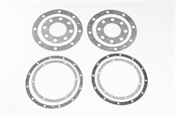 Набор прокладок поворотного кулака Урал 375 (375-2301001-4Н; 4 наим., цапфа 8 отв.) паронит 0,6мм.(Состав: 375-2301055, 375-2304052-Б, 375-2304098-01, 375-3103019-Б) (Москва) ( ОЕ 04-10-211 ) 04-10-211