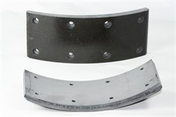 Накладка тормозная а/м ГАЗ-53,3307,3309,ПАЗ: передняя ось (-03 хвост) (сверлённая/ширина 80мм) ФРИТЕКС 51-3502105-03