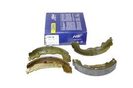 Колодка барабанного тормоза а/м ВАЗ 2101-2107, Нива (к-т 4 шт.) задние (ДА656) DAfmi ДА656