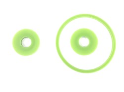 Комплект прокладок фильтра тонкой очистки масла ГАЗ-24 (2 наим. 3 поз.) зелёный силикон (ПТП64) 24-1017065/7316-3
