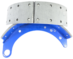 Колодка барабанного тормоза а/м ГАЗ 3307, 3306, 3309, ПАЗ 3205 задняя (ширина 100мм) (1шт.) АККОР 3307-3502090 1 шт.