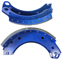 Колодка барабанного тормоза а/м КАМАЗ-ЕВРО 53205, 43114, 6540 (толстый металл 3/5) (1шт.) АККОР 1653205-3501090