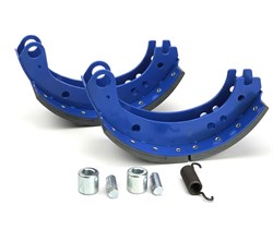 Колодка барабанного тормоза а/м КАМАЗ-53229, 65115 (накладка: длинная+длинная) (1шт.) АККОР 53229-3501090-40