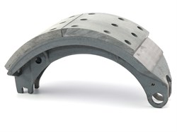 Колодка барабанного тормоза а/м КАМАЗ-ЕВРО 6440, 6520, 6522 ЛИТАЯ (накладка: короткая+короткая) (1шт.) ААЦ/ЗМД (г. Набережные Челны) 6520-3501090-50