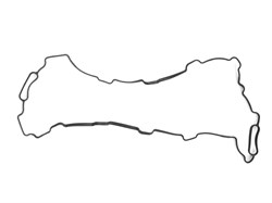 Прокладка поддона маслянного картера Cummins ISF 3.8 а/м КАМАЗ, ПАЗ (2 масл. канала) резина МБС Балаково 5256541