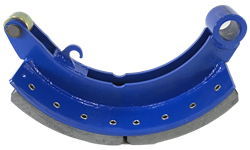 Колодка барабанного тормоза а/м КАМАЗ-5460, 6522, 6520, Нефаз 5297 на средний и задний мост МАДАРА (верхняя/сварная/ ширина 180 мм.) АККОР 16340-005-7456