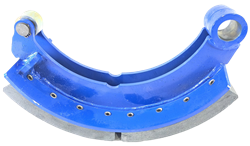 Колодка барабанного тормоза а/м КАМАЗ-5460, 6522, 6520 на передний мост МАДАРА (верхняя/сварная/ширина 150 мм.) АККОР 16340-008-7456