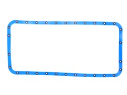 Прокладка поддона маслянного картера ЯМЗ 236 синий силикон с шайбами ПРЕМИУМ (ПТП64) 236-1009040-4