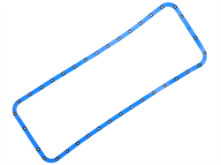 Прокладка поддона маслянного картера ЯМЗ 238 синий силикон с шайбами ПРЕМИУМ (ПТП64) 238-1009040-2