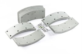 Рем. комплект тормозных накладок а/м Садко NEXT (Сверл./серая/с заклёпками/ к-т 8 шт.) (колодка:C41C23-3501090) RUATI RU-С41С23-3501105