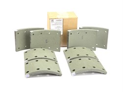 Рем. комплект тормозных накладок а/м КАМАЗ 53212,5511,5320, 65115, 65117, 53215 ЕВРО до 06.2013 г. (материал ТИИР-417, повышенный ресурс/ Сверл./расточенные/без заклёпок/ ширина 140мм./ к-т 8 шт., длинные: 53205-3501105-01, толст.+тон. / доп. арт.: 53212- Ремком.№ 3. без закл. 417