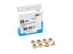 Маслосъемные колпачки (манжеты) дв. ЗМЗ 405, 406, 409, 4091 Евро-2, 3, 4, ВАЗ (все 8 кл. двигатели) 2101, 2108, 21213, 2123, 21214 комплект 8 шт. (2108-1007026-02, 990.235, 406.1007026-04, RG406100702604; FKM - фторкаучук ) ПолиуретанДеталь ( ОЕ PTP038129 PTP0381293