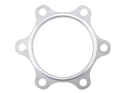 Прокладка турбокомпрессора впуск дв. WEICHAI WP12H, WP10H, WP9H, WP7H, WP5H а/м МАЗ,SHACMAN, SHAANXI, КАМАЗ 5490 (металл, 6 отверстий, арт.: 610800110324, d=73 мм. внут.) RUATI 610800110324-RN (мет., 6 отв.)