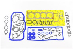 Комплект прокладок двигателя ЗМЗ-406 полный под ГБО + колодцы Премиум (металическая ГБЦ, силиконовые прокладки, паронит, колодцы) RUATI RN0001-P